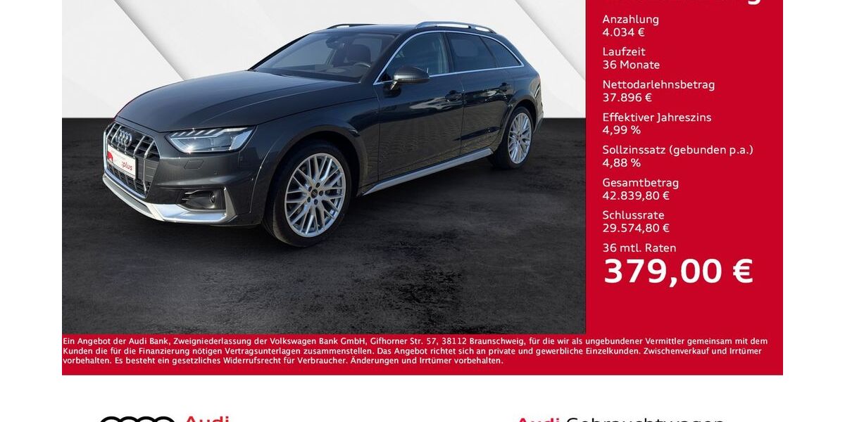 Audi A4 Allroad 39.650 km 41.930 &euro; Giessen 35394