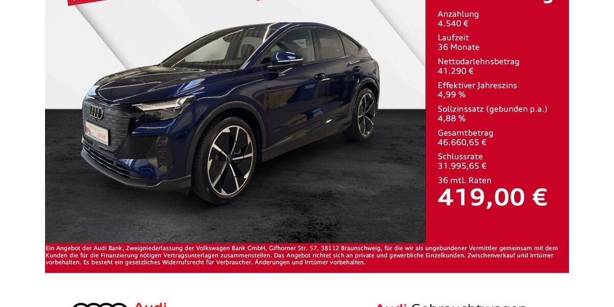 Audi Q4 e-tron 5.274 km 45.830 &euro; Giessen 35394