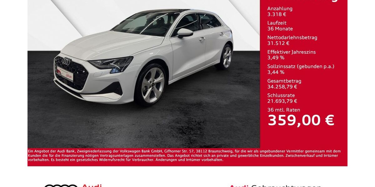 Audi A3 7.990 km 33.830 &euro; Giessen 35394