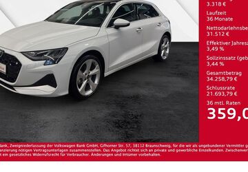 Audi A3 7.990 km 34.830 &euro; Giessen 35394