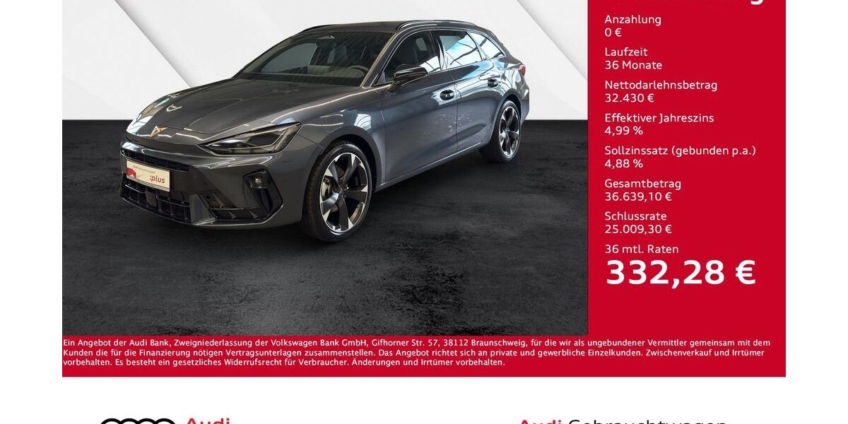 Cupra Leon 1.050 km 32.430 &euro; Giessen 35394