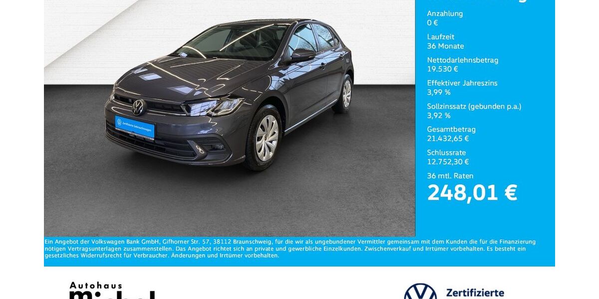 VW Polo 29.500 km 19.530 &euro; Gießen 35394