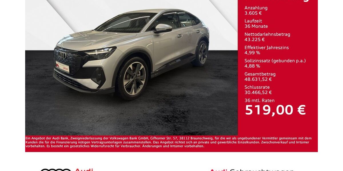Audi Q4 e-tron 7.320 km 46.830 &euro; Giessen 35394